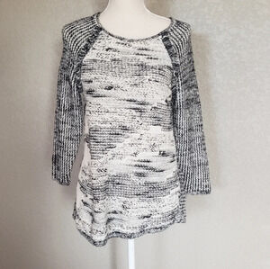 Anthropologie Moth sweater black and white